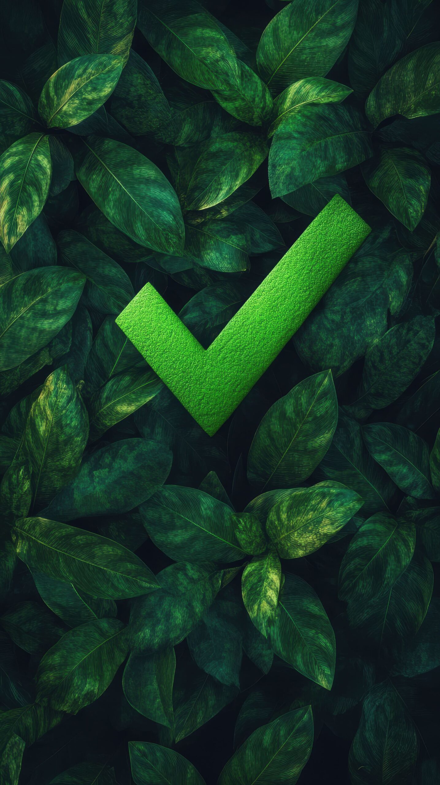 green-leafy-plant-with-green-letter-middle-it